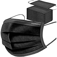 MaNMaNing Mascarillas Negro 100 Unidades con Elástico para Los Oídos 20200702-MANING-X101